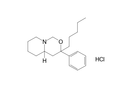 hexahydro-3-pentyl-3-phenyl-1H,3H-pyrido[1,2-c][1,3]oxazine, hydrochloride