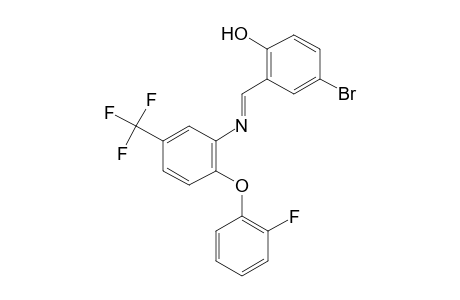 4-Bromo-2-({[2-(2-fluorophenoxy)-5-(trifluoromethyl)phenyl]imino}methyl)phenol