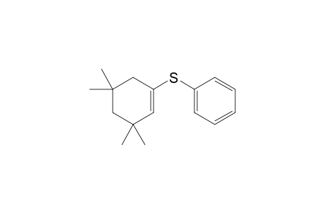 Benzene, [(3,3,5,5-tetramethylcyclohex-1-en-1-yl)thio]-