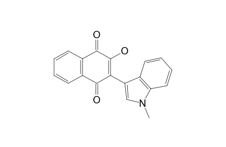 2-Hydroxy-3-(1-methyl-1H-indol-3-yl)-1,4-naphthoquinone