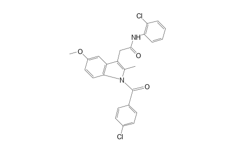 2'-chloro-1-(p-chlorobenzoyl)-5-methoxy-2-methylindole-3-acetanilide