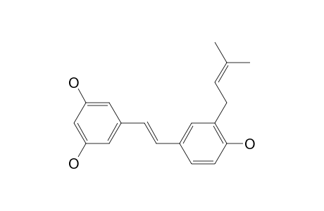 3-(.gamma.,.gamma.-dimethylallyl)-resveratrol