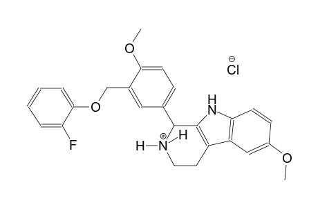1-{3-[(2-fluorophenoxy)methyl]-4-methoxyphenyl}-6-methoxy-2,3,4,9-tetrahydro-1H-beta-carbolin-2-ium chloride