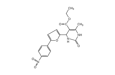 6-methyl-4-[5-(p-nitrophenyl)-2-furyl]-2-oxo-1,2,3,4-tetrahydro-5-pyrimidinecarboxylic acid, ethyl ester