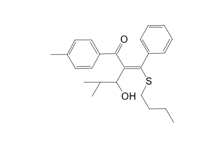 (E)-5-Phenyl-5-(butylsulfanyl)-2-methyl-4-[(p-tolyl)carbonyl]-4-penten-3-ol