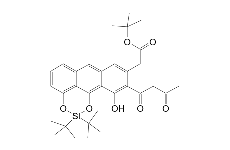 tert-Butyl 4-[2,2-Di-tert-butyl-4-(3,5-dioxohexanoyl)-naphtho[1,8-de][1,3,2]dioxasilin-5-yl]-3-oxobutanoate