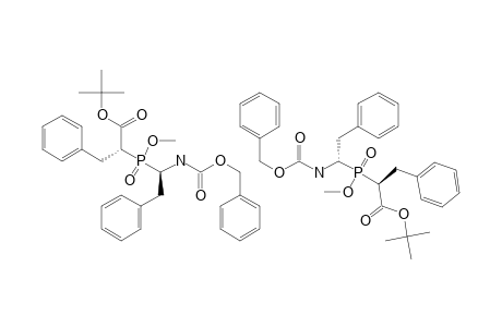 (R,R,R,S,S,S)-3-PHENYL-2-[[1'-(BENZYLOXYCARBONYL)-AMINO-2'-PHENYLETHYL]-METHYLOXYPHOSPHINYL]-PROPANOIC-ACID-TERT.-BUTYLESTER