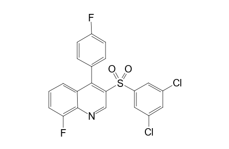 3-((3,5-Dichlorophenyl)sulfonyl)-8-fluoro-4-(4-fluorophenyl)-quinoline