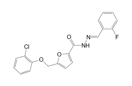 5-[(2-chlorophenoxy)methyl]-N'-[(E)-(2-fluorophenyl)methylidene]-2-furohydrazide