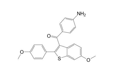 3-(4-Aminobenzoyl)-6-methoxy-2-(4-methoxyphenyl)benzo[b]thiophene
