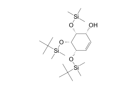 2-Cyclohexen-1-ol, 4,5-bis[[(1,1-dimethylethyl)dimethylsilyl]oxy]-6-[(trimethylsilyl)oxy]-, (1.alpha.,4.alpha.,5.alpha.,6.alpha.)-(.+-.)-