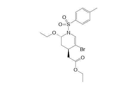 (2S,4R)-Ethyl 2-(5-bromo-2-ethoxy-1-[4-methylphenylsulfonyl]-1,2,3,4-tetrahydro-4-pyridinyl)acetate