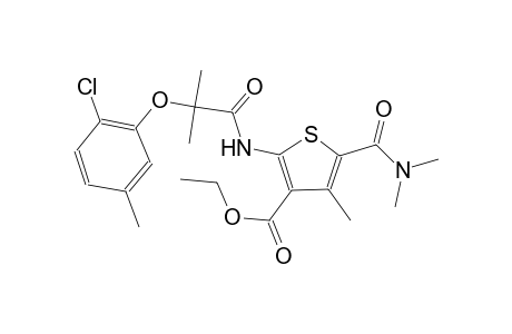 ethyl 2-{[2-(2-chloro-5-methylphenoxy)-2-methylpropanoyl]amino}-5-[(dimethylamino)carbonyl]-4-methyl-3-thiophenecarboxylate