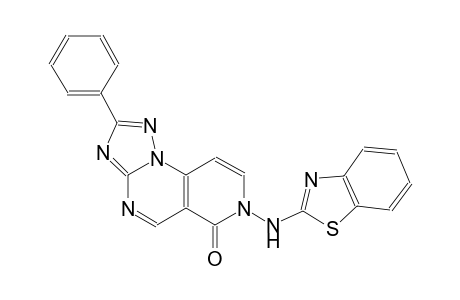 pyrido[3,4-e][1,2,4]triazolo[1,5-a]pyrimidin-6(7H)-one, 7-(2-benzothiazolylamino)-2-phenyl-