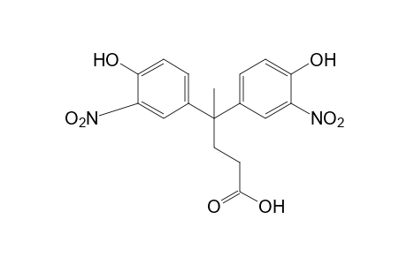 4,4-bis(4-Hydroxy-3-nitrophenyl)valeric acid