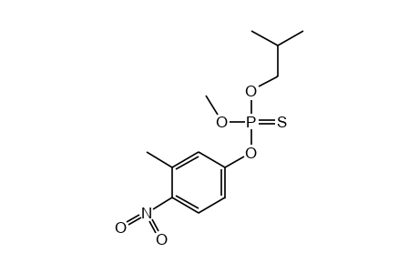 phosphorothioic acid, O-isobutyl O-methyl O-4-nitro-m-tolyl ester