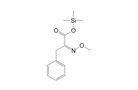 Benzenepropanoic acid, .alpha.-(methoxyimino)-, trimethylsilyl ester