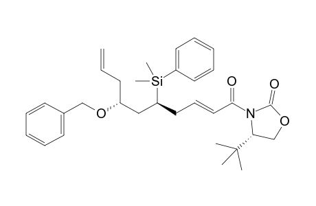 (2'E,4S,5'S,7'R)-4-tert-Butyl-3-[5'-dimethylphenylsilyl-7'-benzyloxy-2',9'-decadienoyl]oxazolidin-2-one