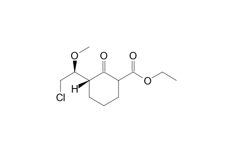 (3R)-3-[(1S)-2-chloro-1-methoxy-ethyl]-2-keto-cyclohexanecarboxylic acid ethyl ester