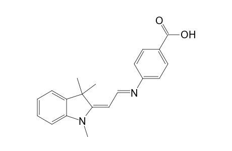 4-[2-(1,3,3-Trimethyl-2-indolinylidene)ethylideneamino]benzoic acid