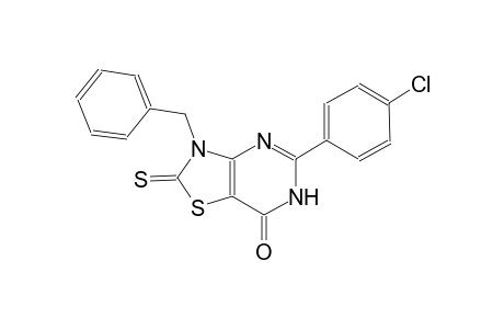 thiazolo[4,5-d]pyrimidin-7(6H)-one, 5-(4-chlorophenyl)-2,3-dihydro-3-(phenylmethyl)-2-thioxo-