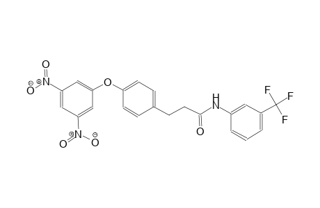 3-[4-(3,5-dinitrophenoxy)phenyl]-N-[3-(trifluoromethyl)phenyl]propanamide