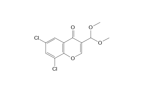 6,8-dichloro-4-oxo-4H-1-benzopyran-3-carboxaldehyde, dimethyl acetal