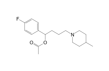 1-(4-fluorophenyl)-4-(4-methylpiperidin-1-yl)-1-acetoxybutane