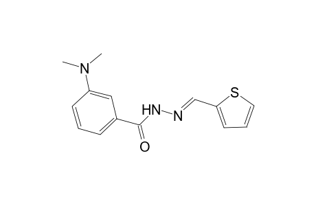 3-(dimethylamino)-N'-[(E)-2-thienylmethylidene]benzohydrazide