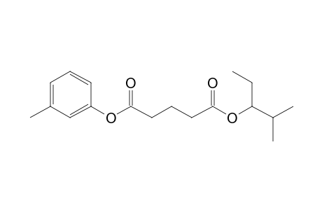 Glutaric acid, 2-methylpent-3-yl 3-methylphenyl ester