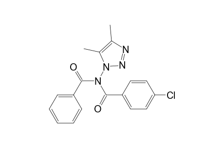 4-Chloranyl-N-(4,5-dimethyl-1,2,3-triazol-1-yl)-N-(phenylcarbonyl)benzamide