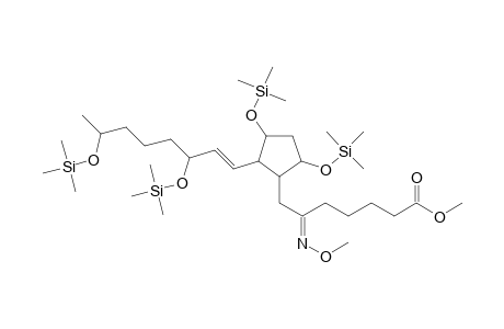 6-(Methoxyimino)-7-(2-(3,7-di(trimethylsiloxy)-1-octenyl)-3,5-di(trimethylsiloxy)-cyclopentyl)heptanoic acid methyl ester