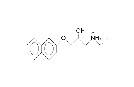 2-(3-Isopropylamino-2-hydroxy-propoxy)-naphthalene cation