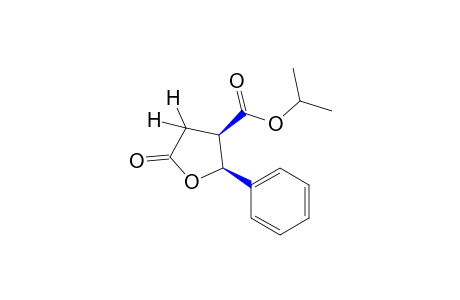 cis-5-oxo-2-phenyltetrahydro-3-furoic acid, isopropyl ester