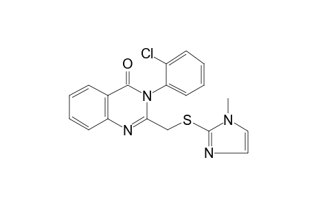 3-(2-Chloro-phenyl)-2-(1-methyl-1H-imidazol-2-ylsulfanylmethyl)-3H-quinazolin-4-one