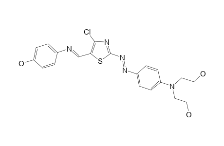 2-{4-[Bis(2-hydroxyethyl)amino]phenylazo}-4-chloro-5-(4-hydroxyphenyliminomethyl)thiazole