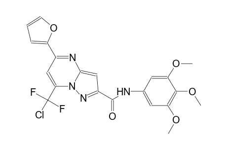 7-[chloranyl-bis(fluoranyl)methyl]-5-(furan-2-yl)-N-(3,4,5-trimethoxyphenyl)pyrazolo[1,5-a]pyrimidine-2-carboxamide