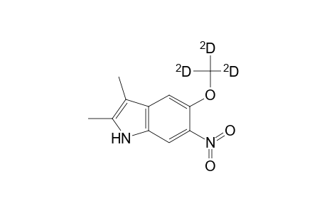 6-Nitro-5-trideuteromethoxy-2,3-dimethylindole