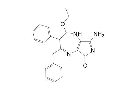 8-Amino-2-ethoxy-3-phenyl-4-(phenylmethyl)-2,3-dihydro-1H-pyrrolo[3,4-b][1,4]diazepin-6-one