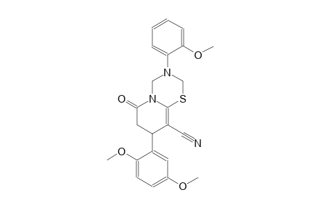 2H,6H-pyrido[2,1-b][1,3,5]thiadiazine-9-carbonitrile, 8-(2,5-dimethoxyphenyl)-3,4,7,8-tetrahydro-3-(2-methoxyphenyl)-6-oxo-