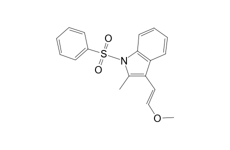 (E)-1-(1-phenylsulfonyl-2-methylindol-3-yl)-2-methoxy-ethen