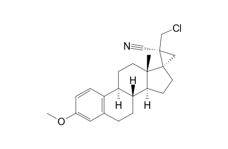 (20S)-20-(Chloromethyl)-3-methoxy-17,20-methylene-19-nor-1,3,5(10)-pregnatriene-21-nitrile