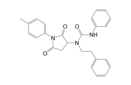 N-[1-(4-methylphenyl)-2,5-dioxo-3-pyrrolidinyl]-N'-phenyl-N-(2-phenylethyl)urea