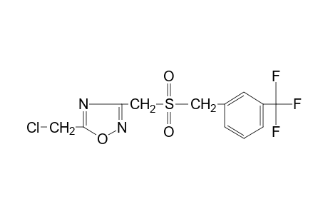 5-(chloromethyl)-3-{{[m-(trifluoromethyl)benzyl]sulfonyl}methyl}-1,2,4-oxadiazole