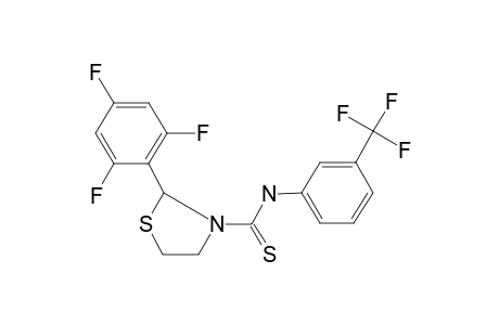 2-(2,4,6-Trifluoro-phenyl)-thiazolidine-3-carbothioic acid (3-trifluoromethyl-phenyl)-amide