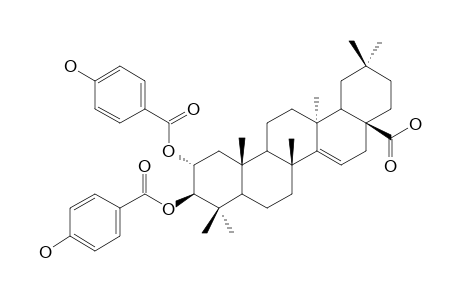 2-ALPHA-HYDROXYALEURITOLIC-ACID-2,3-BIS-PARA-HYDROXYBENZOATE