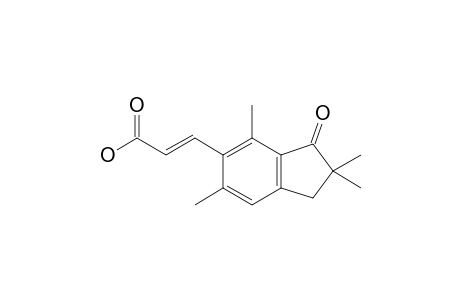 E-2,3-Dihydro-2,2,5,7-tetramethyl-1H-inden-1-one-6-propenoic acid