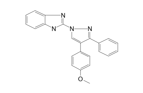 2-[4-(4-Methoxyphenyl)-3-phenylpyrazol-1-yl]-1H-benzoimidazole