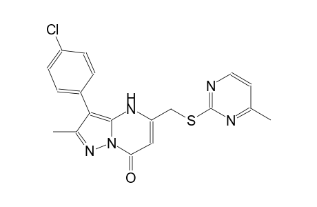 pyrazolo[1,5-a]pyrimidin-7(4H)-one, 3-(4-chlorophenyl)-2-methyl-5-[[(4-methyl-2-pyrimidinyl)thio]methyl]-