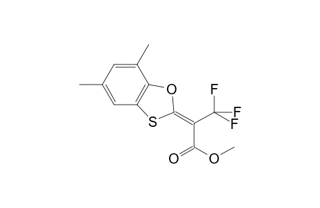 2-(5,7-Dimethyl-benzo[1,3]oxathiol-2-ylidene)-3,3,3-trifluoro-propionic acid methyl ester